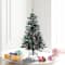 4.5ft. Unlit Snow Tipped Pine & Berry Artificial Christmas Tree